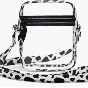 Cowprint Crossbody Clear Transparent Handbag Purse